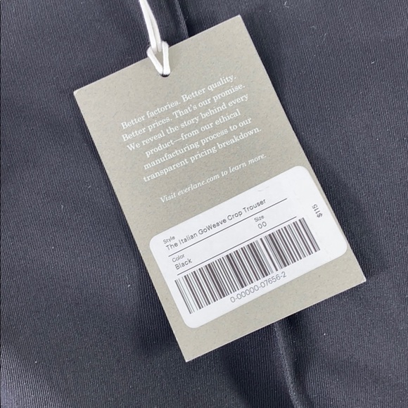 EVERLANE NWT Italian Goweave Crop Trouser - Picture 10 of 12
